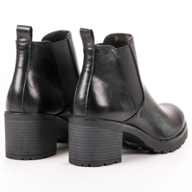 W. Potocki Crne čizme Chelsea na šanku crna 2