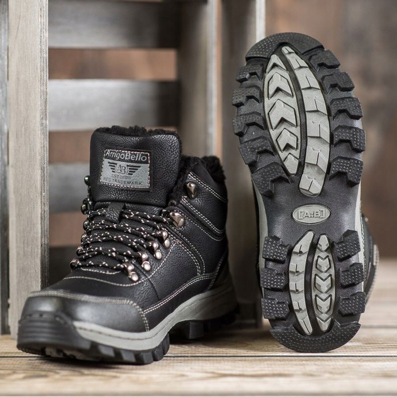 Arrigo Bello Zimske čizme na vezanje crno 2