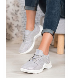 Sportske cipele od kože VINCEZA siva 1