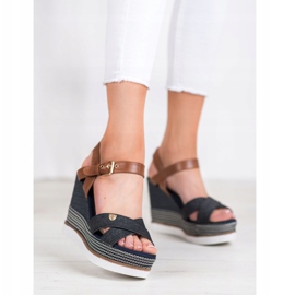 SHELOVET Sandale na klin višebojan 2