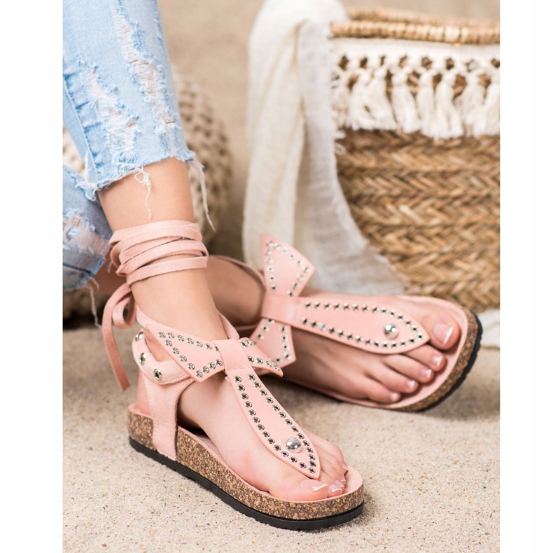 Seastar Sandale sa vezanim japankama ružičasta 2