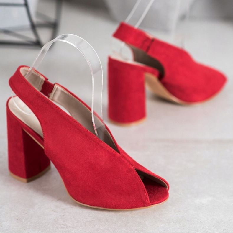 Filippo Klizne sandale na šanku crvena 1