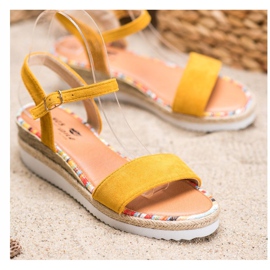 Yes Mile Udobne sandale od antilopa žuta boja 1