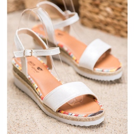 Yes Mile Udobne sandale od antilopa bijela 1