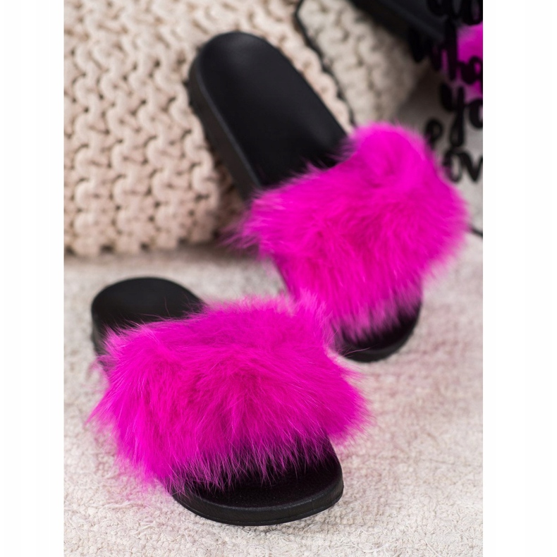 Seastar Papuče s krznom ružičasta 1