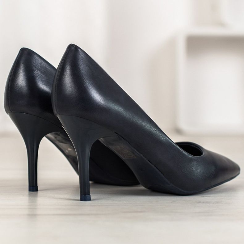 Small Swan Elegantne tamnoplave štikle plava 1