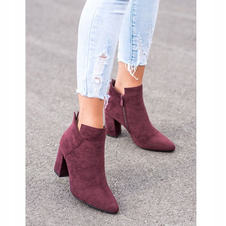 VINCEZA visoke čizme crvena 2