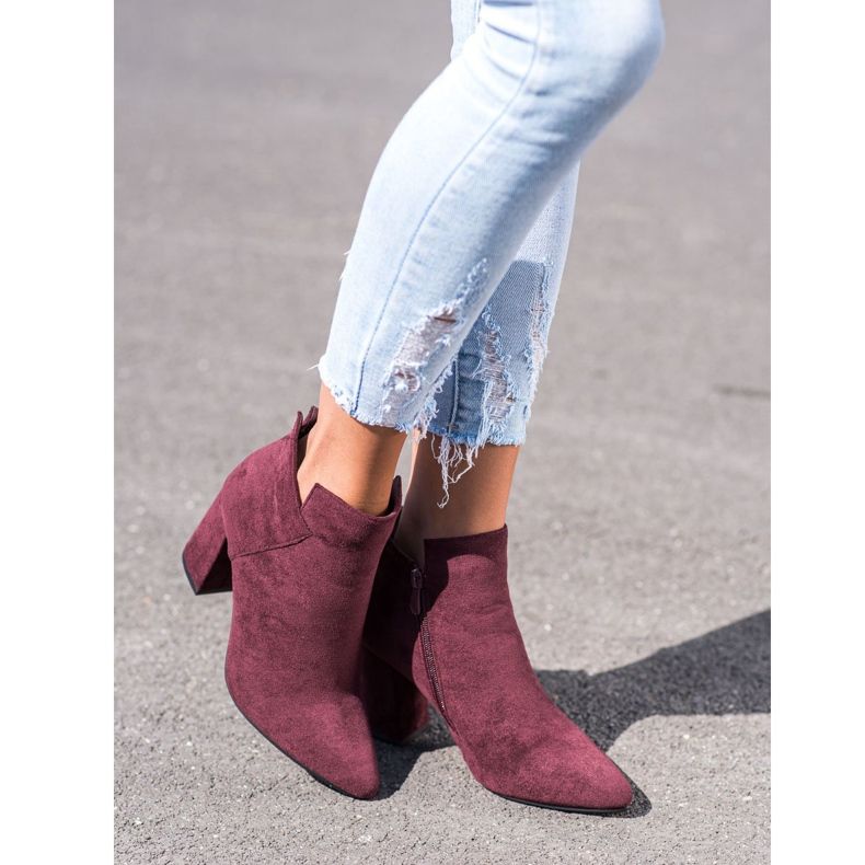 VINCEZA visoke čizme crvena 1