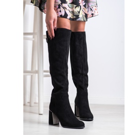 Goodin Elegantne čizme od antilopa crna 1