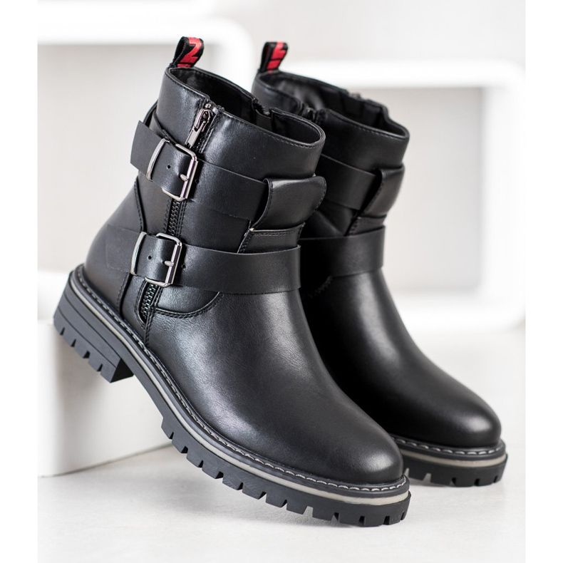 J. Star Radnici sa kopčama crna 1