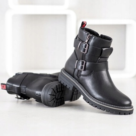 J. Star Radnici sa kopčama crna 2