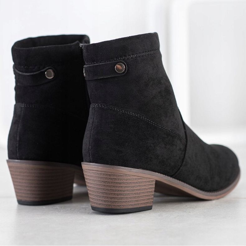 Camo Ležerne čizme na postu crna 1