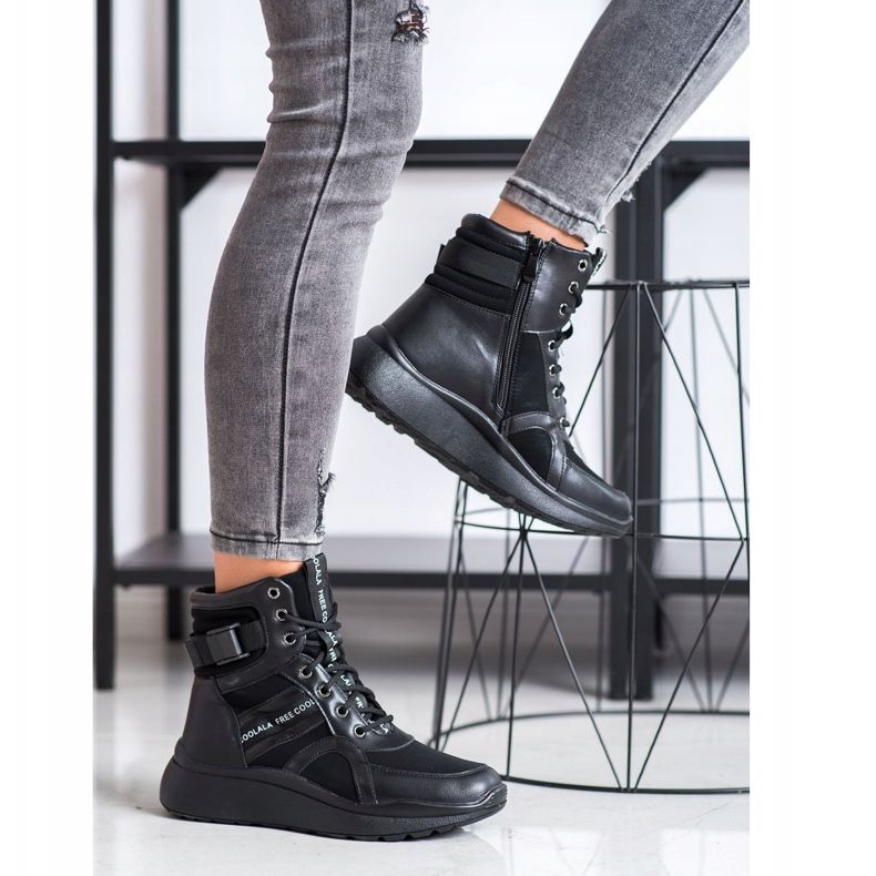 SHELOVET Izolirane sportske čizme crna 1