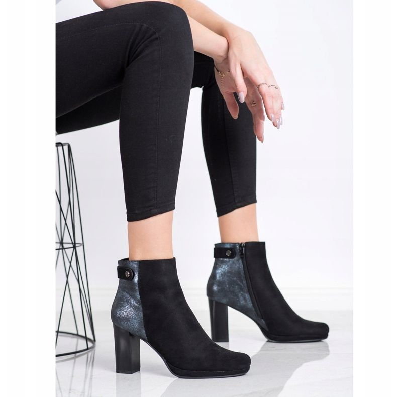 M.Daszyński Čizme na post crna 2