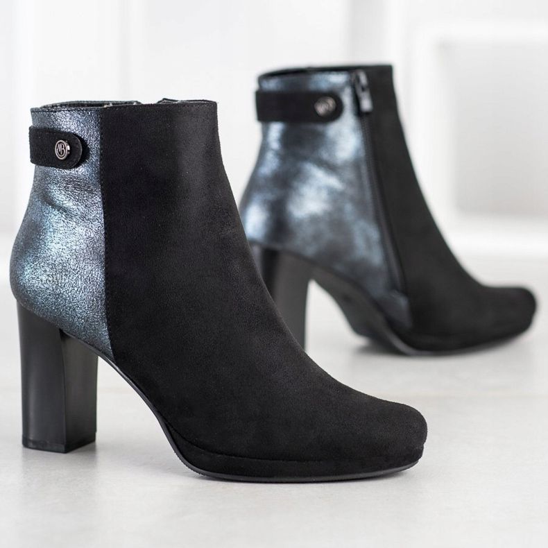 M.Daszyński Čizme na post crna 1