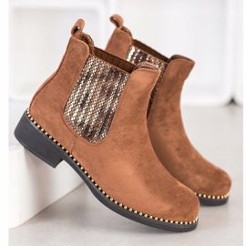 SHELOVET Elegantne čizme Chelsea smeđa 1