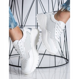 Goodin Modne kožne tenisice bijela 1