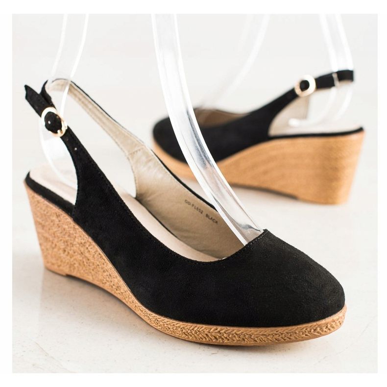 Goodin Udobne klinaste pumpe crno 1