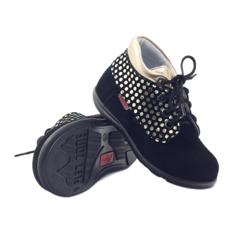 Čizme za djevojčice Zarro 82/4 crno zlato zlatna 3