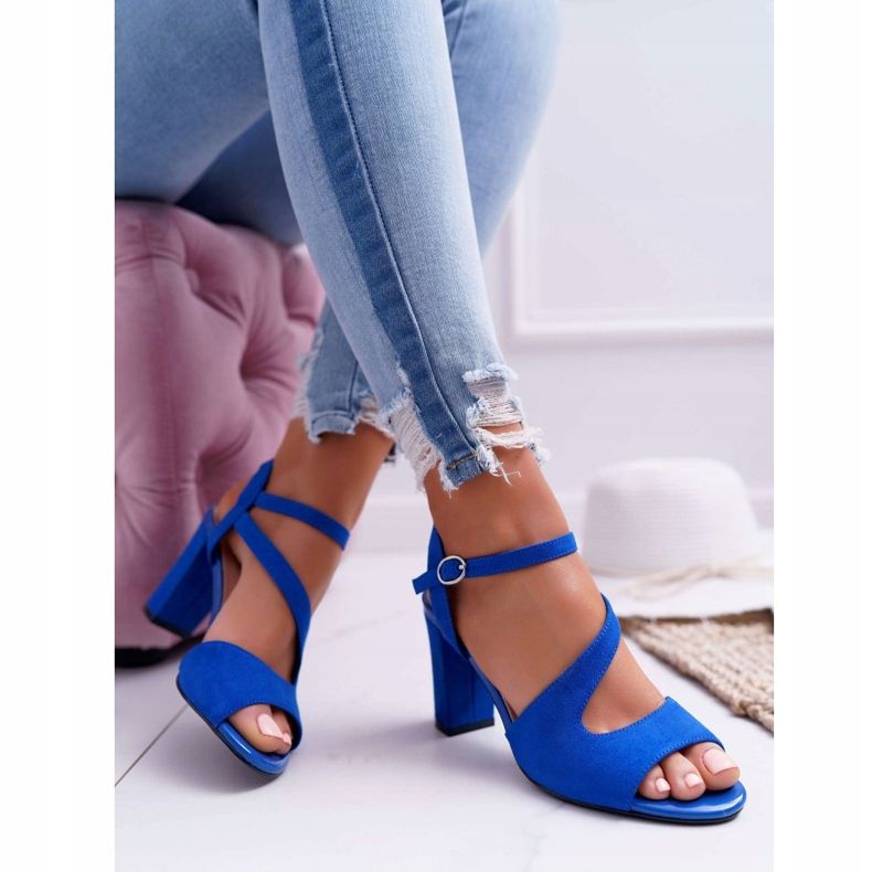 Sandale na šanku Sergio Leone SK868 Plava 2