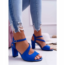 Sandale na šanku Sergio Leone SK868 Plava 1