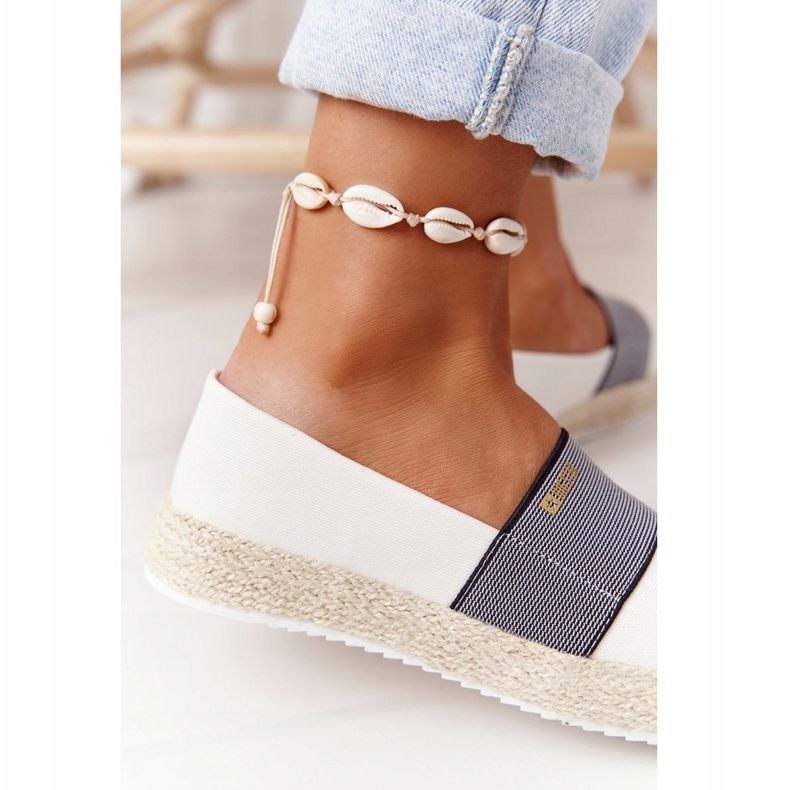 Espadrile na pletenom potplatu Big Star HH274480 bijele bijela 1