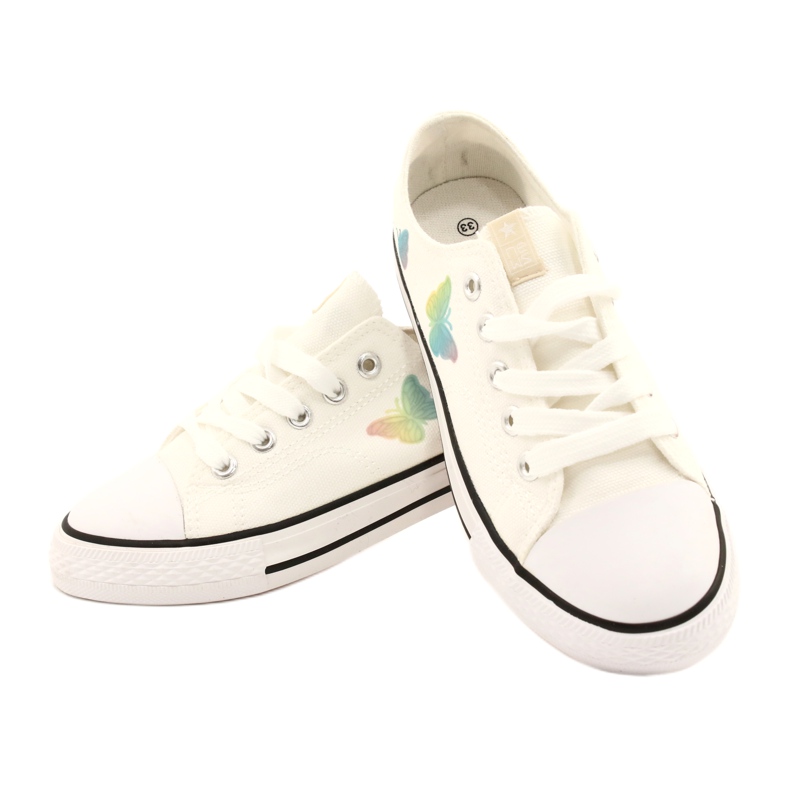 NEWS Bijele tenisice s vezanim leptirima 21DZ35-3585 bijela 3