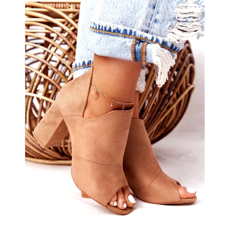 Proljetne čizme od antilopa na postu Vinceza 21-17095 Bež 3