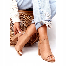 Proljetne čizme od antilopa na postu Vinceza 21-17095 Bež 2