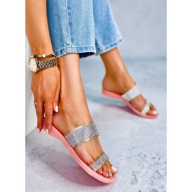 Ružičaste BG51 Ružičaste silikonske papuče ružičasta srebro 1