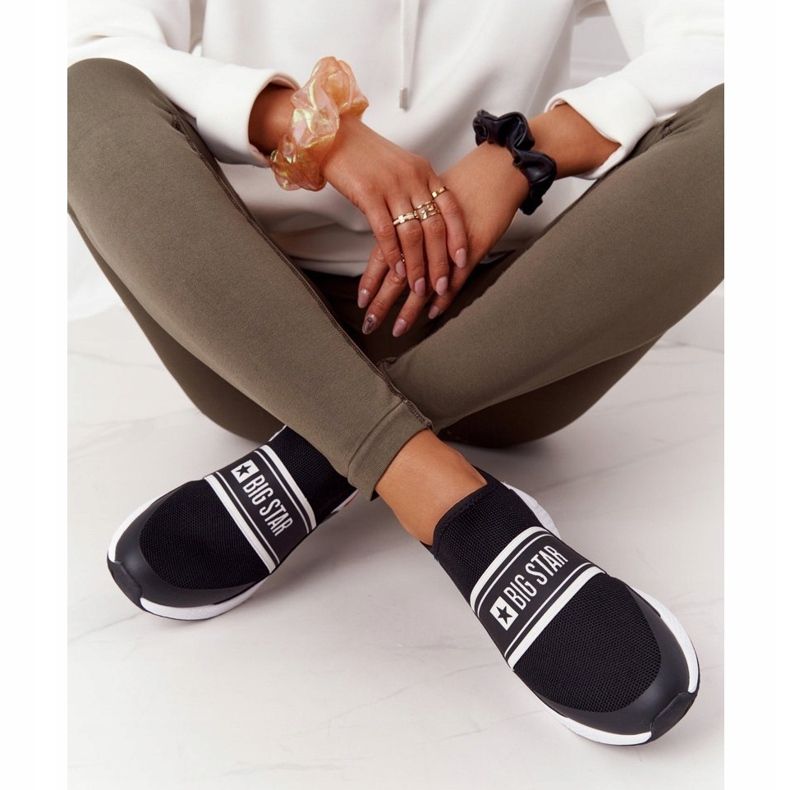Sportske cipele Slip-On Memory Foam Big Star HH274536 Crna 1