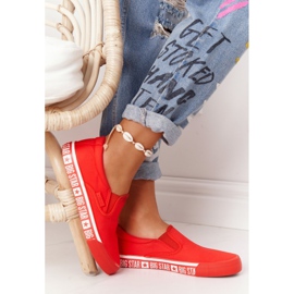 Ženske tenisice Slip-on Big Star HH274010 Crvene crvena 1