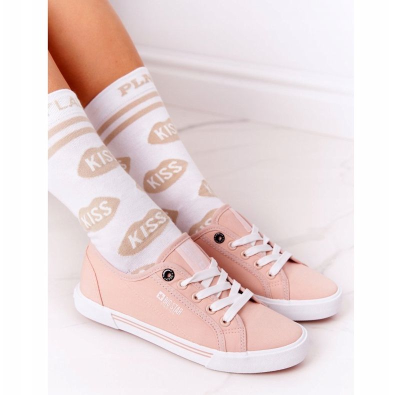 Ženske tenisice Big Star HH274060 Pink bijela ružičasta 1
