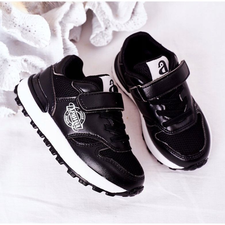 Apawwa Dječje sportske cipele Tenisice Black Skatepark crna 1