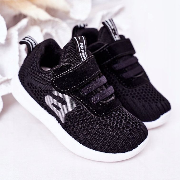 Apawwa Dječje crne sportske cipele Mali sportaš crno 2