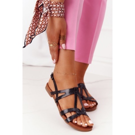 S.Barski Elegantne sandale S. Barski 541-A1 Crna crno 1