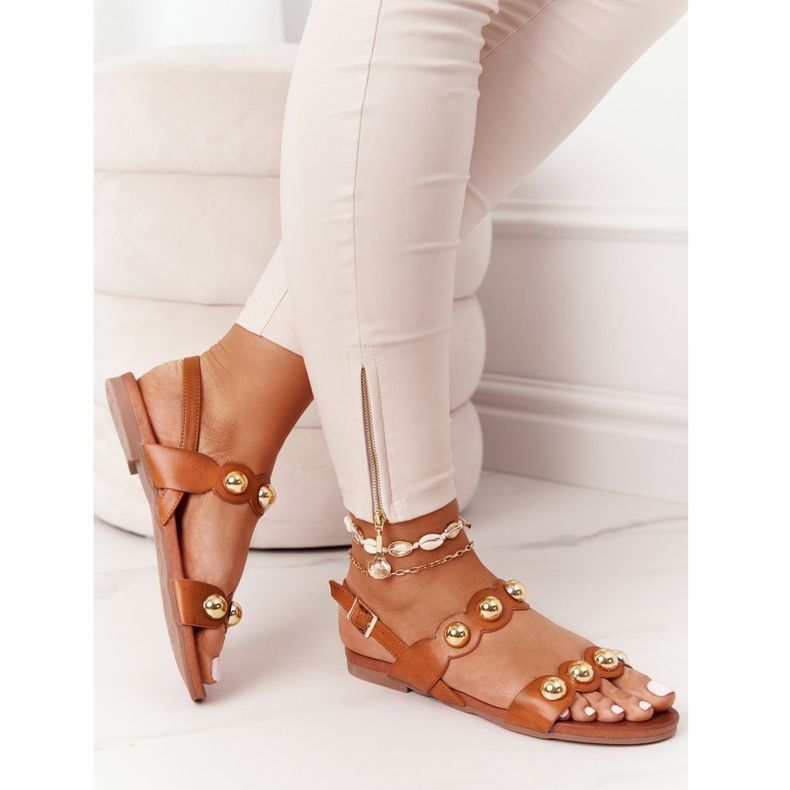 Sandale s mlaznicama S.Barski 541-52 Smeđe smeđa 1