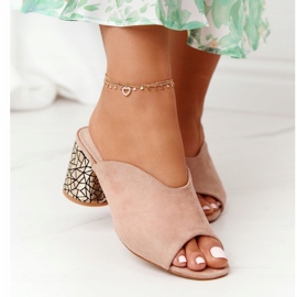 Suede visoke potpetice S.Barski C420-15 Bež 2