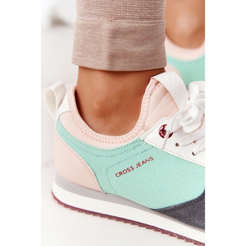 Cross Jeans Sportske cipele Memory Foam Cross Cross HH2R4049C Zeleno-ružičasta zelena 2