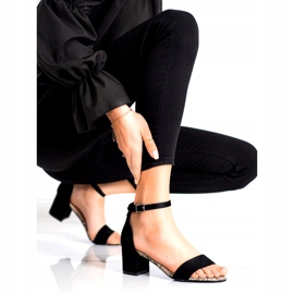 Sandale na niskom stupu Sergio Leone SK839 bež smeđa crno 1