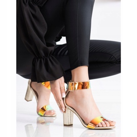 Goodin Sandale na šanku s Holo efektom zlatni 1