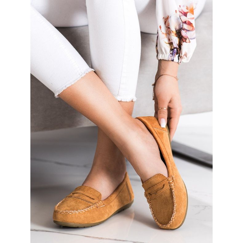 Super Me Natikače od antilopa od devine devedese smeđa 1