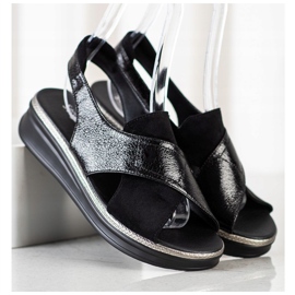 Sergio Leone sandale na klizanje crna 1