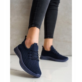 SHELOVET Ažurne sportske cipele mornarsko plava plava 2