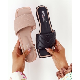 S.Barski Kožne papuče s prošivenim materijalom S. Barski 331-42 Cappuccino bež 1