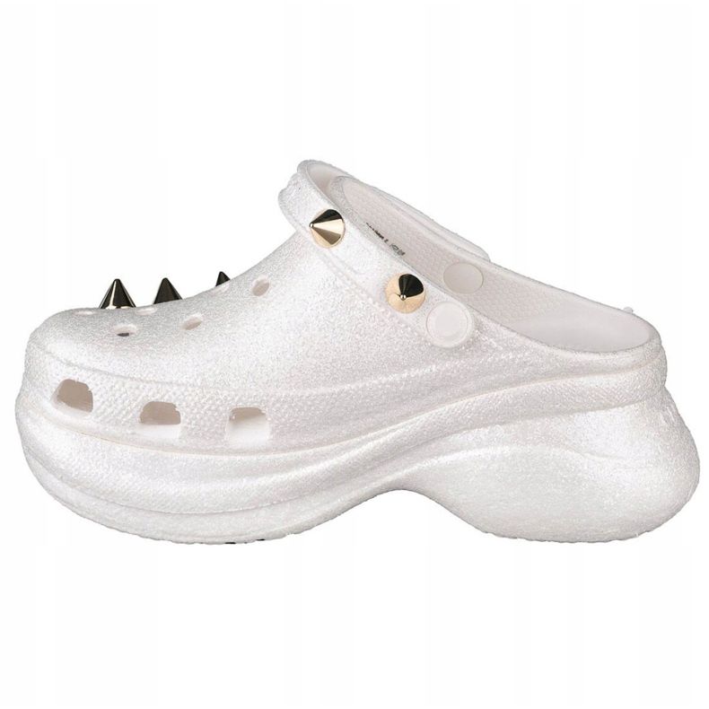 Crocs Classic Bae Glitter Stud Clog W 206783-100 bijela zlatni 1