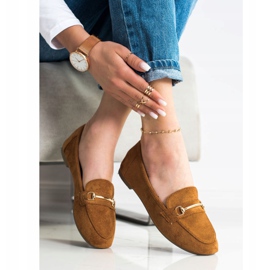 Anesia Paris Elegantne mokasine od antilopa smeđa 2