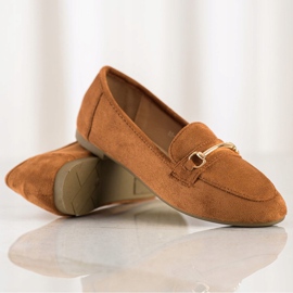 Anesia Paris Elegantne mokasine od antilopa smeđa 1
