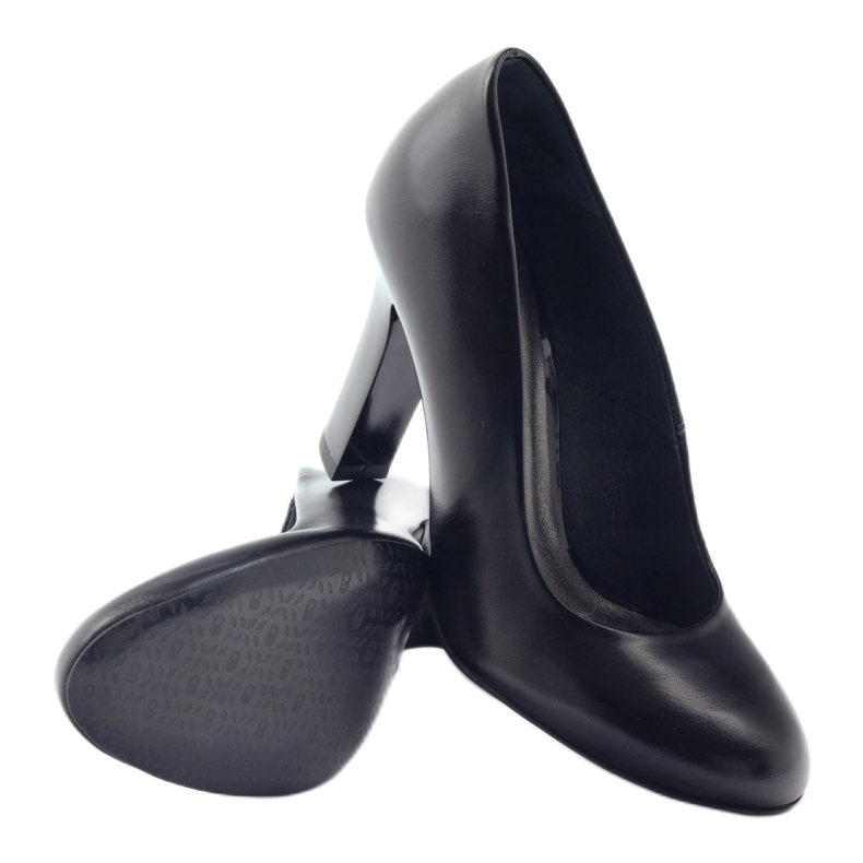 Edeo Crne pumpe na stupu crna 3