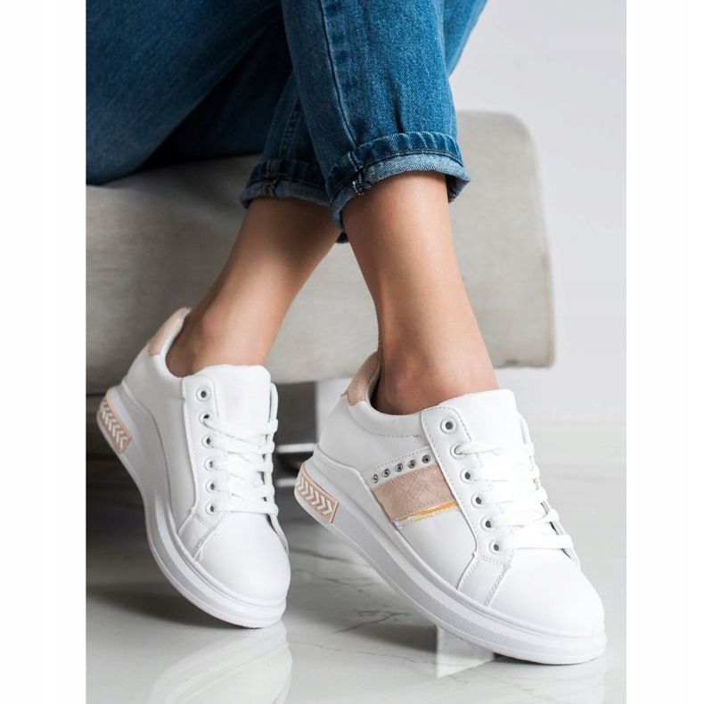 SHELOVET Ležerne tenisice bijela 1